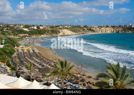 Strand von Coral Bay, Paphos, Zypern Stockfoto