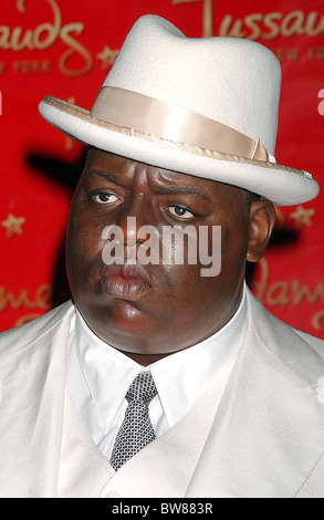 Biggie Smalls Wachs Figur Enthüllung Stockfoto