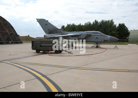 Tornado GR4 Kampfjet-Militärflugzeuge, RAF Marham, Norfolk, England, Vereinigtes Königreich. Stockfoto