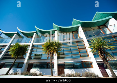 Ultra moderne preisgekrönten Nautilus Apartments im Westward Ho! Devon, UK Stockfoto