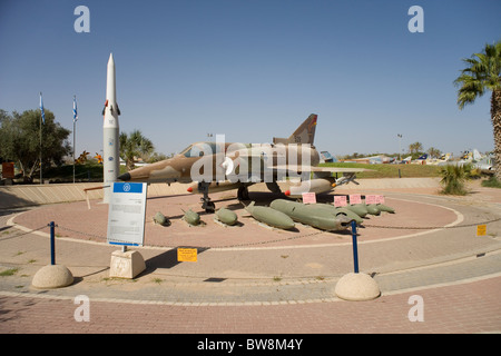 Kfir c-2 Kämpfer bei der Israeli Air Force Museum in Hazerim am ...