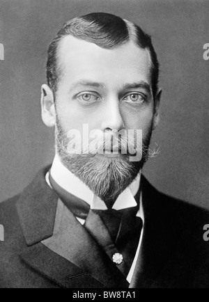 Portrait-Foto ca. 1893 von George V (1865-1936) - König des Vereinigten Königreichs vom 6. Mai 1910 bis zu seinem Tod im Jahre 1936. Stockfoto