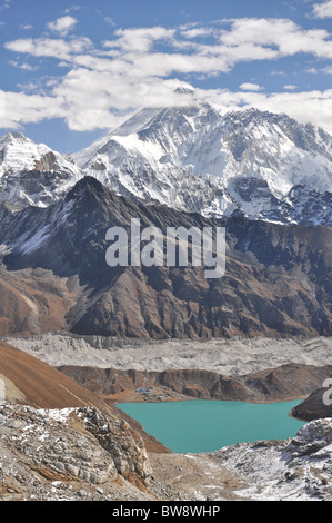 Mount Everest und Gokyo See, Himalaya, Nepal Stockfoto