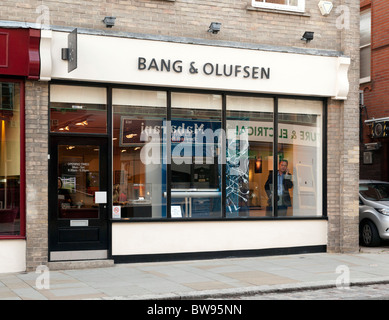 & Olufsen Bang shop Stockfoto