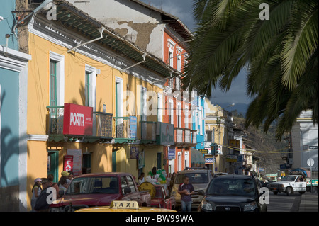 Plaza de Armas, Guaranda, Bolivar, Ecuador Stockfoto