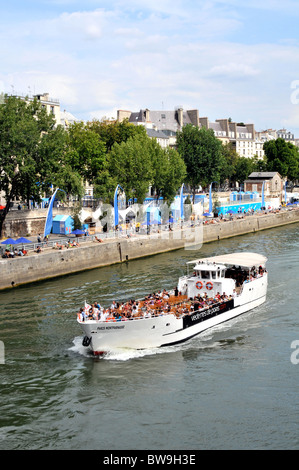 Paris Plage, Seineufer, Paris, Frankreich Stockfoto