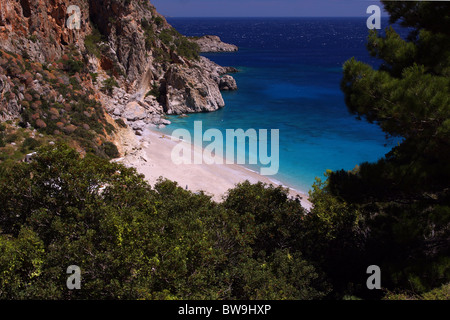 Kira Panagia Strand in Insel Karpathos Stockfoto