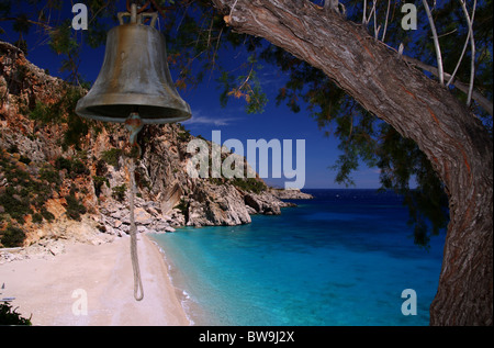 Kira Panagia Strand in Insel Karpathos Stockfoto