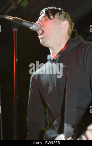 Anti-Flag bei Sound-Check Stockfoto