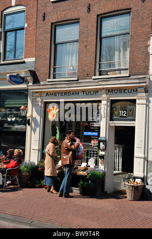 Amsterdamer Tulpenmuseum Prinsengracht in den Niederlanden Stockfoto