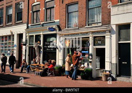 Amsterdamer Tulpenmuseum Prinsengracht in den Niederlanden Stockfoto