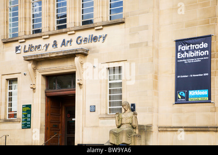 Bibliothek und Kunstgalerie Huddersfield West Yorkshire England Stockfoto