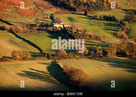 Remotefarm Danby Dale, North York Moors National Park, Yorkshire Stockfoto