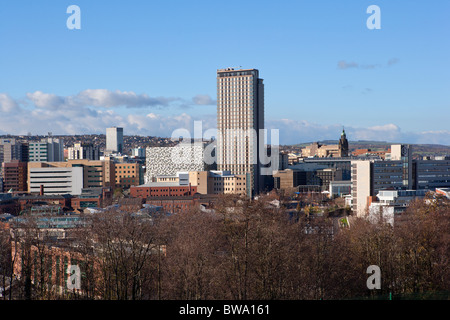 Sheffield City Centre, Übersicht Stockfoto