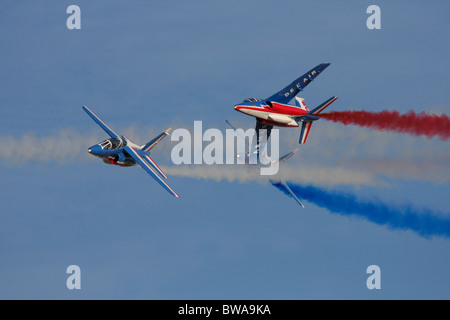 Patrouille de France Alpha Jets fliegen in einem Air Display Stockfoto