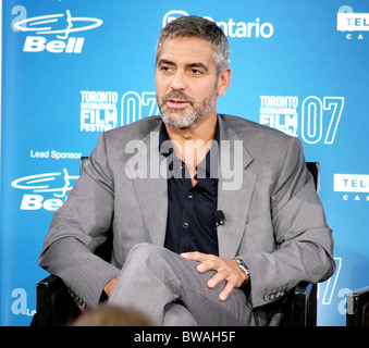 MICHAEL CLAYTON Pressekonferenz auf der 32. jährlichen Toronto International Filmfestival Stockfoto