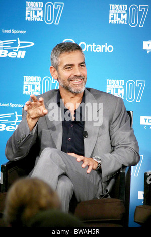 MICHAEL CLAYTON Pressekonferenz auf der 32. jährlichen Toronto International Filmfestival Stockfoto