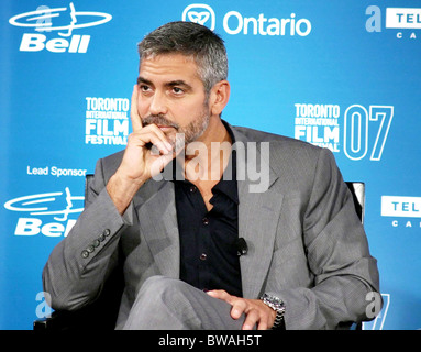 MICHAEL CLAYTON Pressekonferenz auf der 32. jährlichen Toronto International Filmfestival Stockfoto