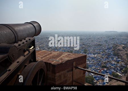 Ein Blick von Jodhpur Fort, Rajasthan, Indien Stockfoto