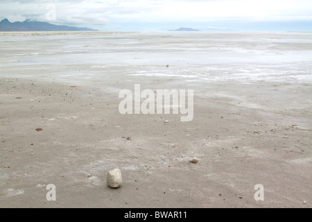 Bonneville Salt Flats in der Nähe von East Wendover, Utah, USA Stockfoto