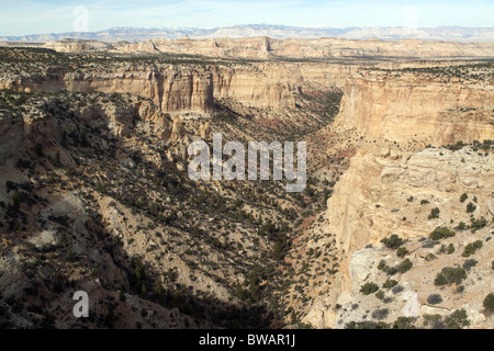 Canyon County von Ghost Felsen Wahlbeteiligung auf der Interstate 70 westlich von Green River, Utah, USA Stockfoto