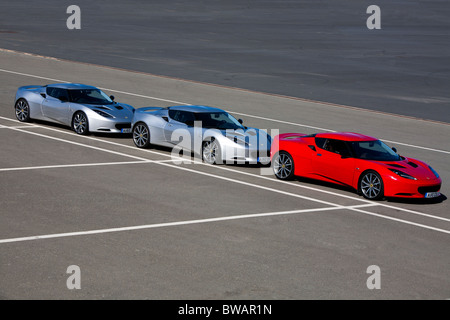 Lotus Evora S auf dem Monteblanco Trackday in Spanien. Organisiert von Lotus Cars, UK Stockfoto