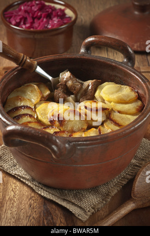 Lancashire Hotpot Volksküche UK Stockfoto