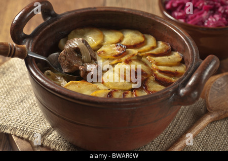 Lancashire Hotpot Volksküche UK Stockfoto