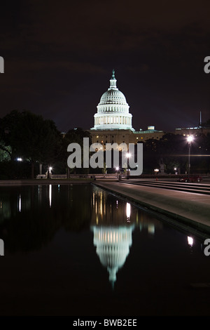 Kapitol in der Nacht, Washington DC, USA Stockfoto