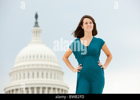 Girl von Vereinigte Staaten Kapitol Stockfoto