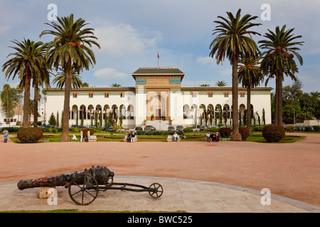 Mohammed V Square und Palace of Justice in Casablanca, Marokko. Stockfoto