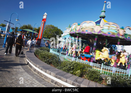 Karussell am Boardwalk Entertainment-Komplex, Port Elizabeth, Eastern Cape, Südafrika Stockfoto