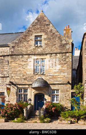 Mittelalterliches Haus in Rochefort en Terre, Morbihan, Bretagne, Frankreich Europa Stockfoto