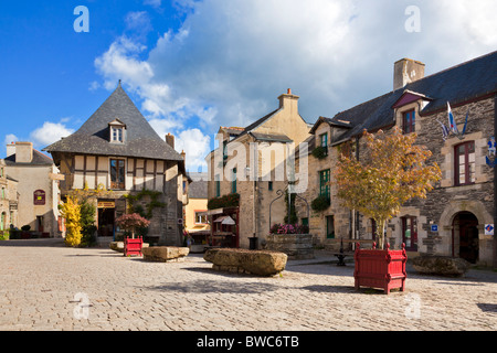 Rochefort en Terre Village, Morbihan, Bretagne, Frankreich, Europa Stockfoto