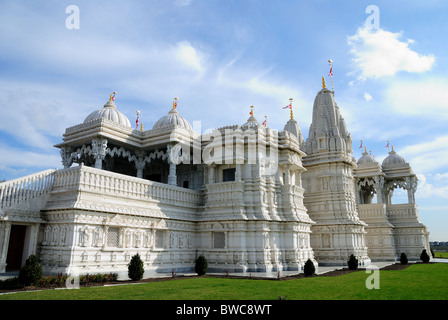 Ein Blick auf Hand geschnitzten Marmor von Shri Swaminarayan Mandir Komplex in Toronto Ontario Kanada Stockfoto