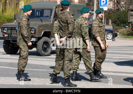 Polnische Soldaten Stockfoto