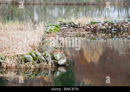 Lake Windermere im Lake District, Großbritannien, Überschwemmungen in regelmäßigen Abständen als Klima Veränderung führt zu häufigeren Unwetter Stockfoto