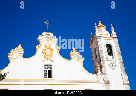 Die "Igreja Matriz de Portimão" Kirche, Portimao, Algarve, Portugal. Stockfoto