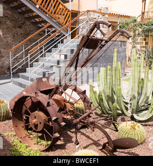 BMB Plowmate Pflug im Heimatmuseum Aguimes Gran Canaria Spanien Stockfoto