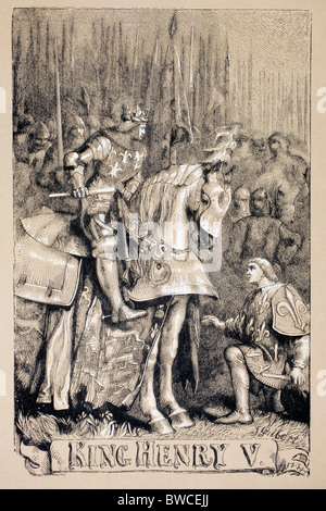 Illustration von Sir John Gilbert für König Heinrich v. von William Shakespeare. Stockfoto