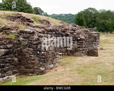 Caerleon Amphitheater auf dem Gelände der römischen Festung von Isca Stockfoto