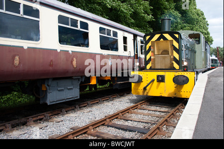 Alte Diesel-Zug bei Milton auf Crathes in Aberdeenshire Stockfoto