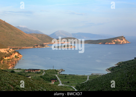 Porto Palermo Bucht, Kreis Vlora, Albanien Stockfoto