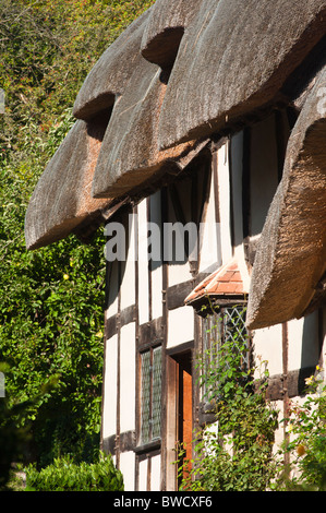 Anne Hathaway Hütte nach Hause, Ehefrau von William Shakespeare in Stratford-upon-Avon, Warwickshire. VEREINIGTES KÖNIGREICH. Stockfoto
