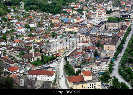 Stadtzentrum, Berat, Albanien Stockfoto