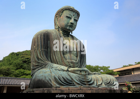 Daibutsu (großer Buddha) (1252), Kamakura, in der Nähe von Tokio, Japan Stockfoto