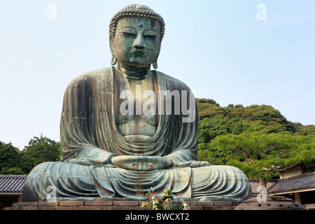 Daibutsu (großer Buddha) (1252), Kamakura, in der Nähe von Tokio, Japan Stockfoto