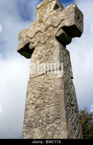 Hohes Kreuz von St. Tola (12. Jh.), The Burren, Dysert O'Dea, County Clare, Irland Stockfoto