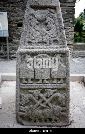 Hohes Kreuz (8. / 9. Jahrhundert), Moone, County Kildare, Irland Stockfoto