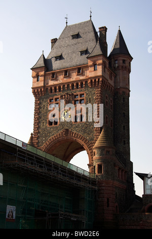 Nibelungenbrücke Torhaus, Worms, Deutschland Stockfoto